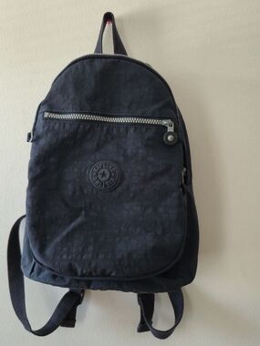 Kipling Navy Blue Nylon Small Backpack City Travel Bag